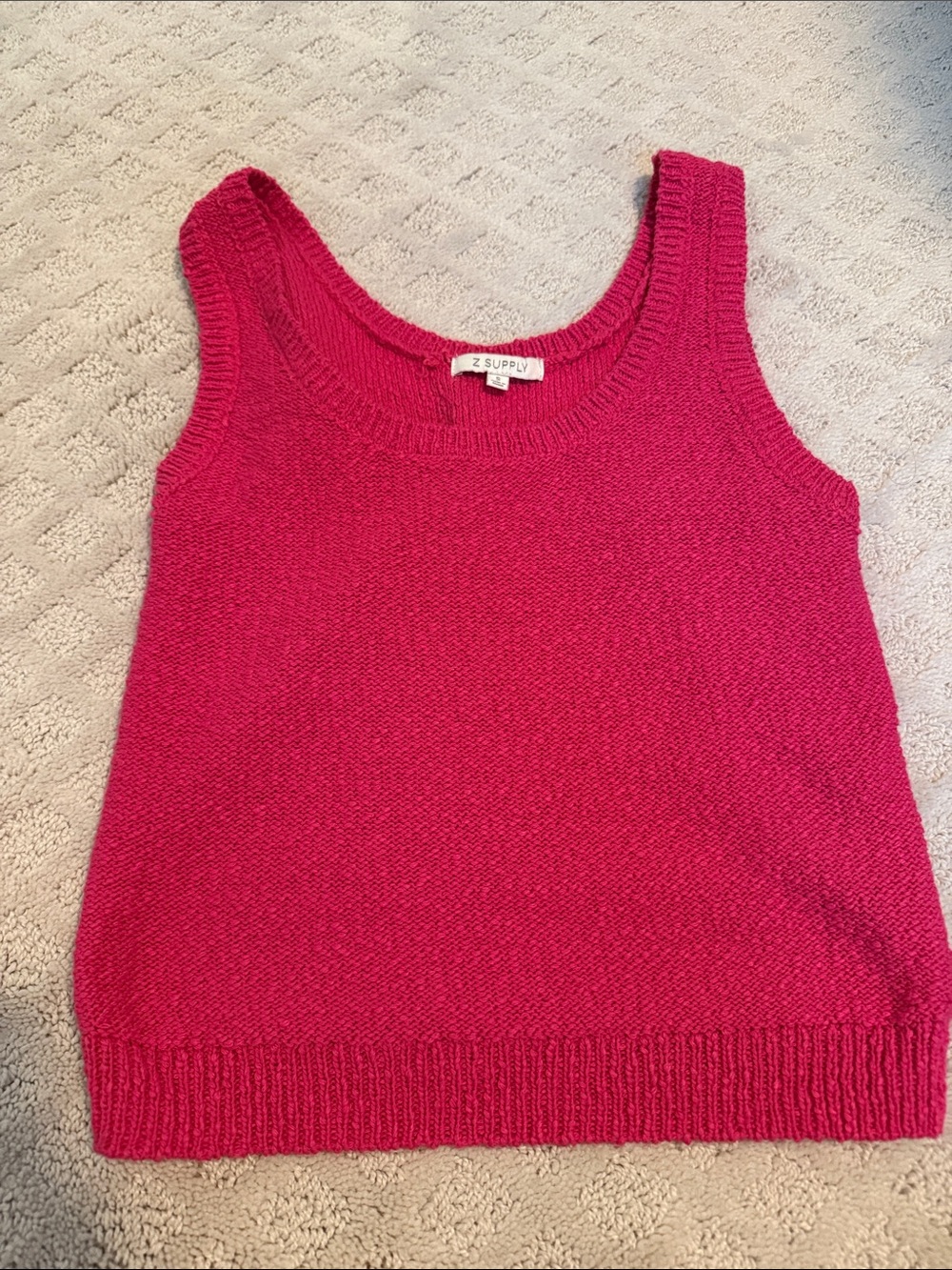 Z Supply Vibrant Pink Knit Tank
